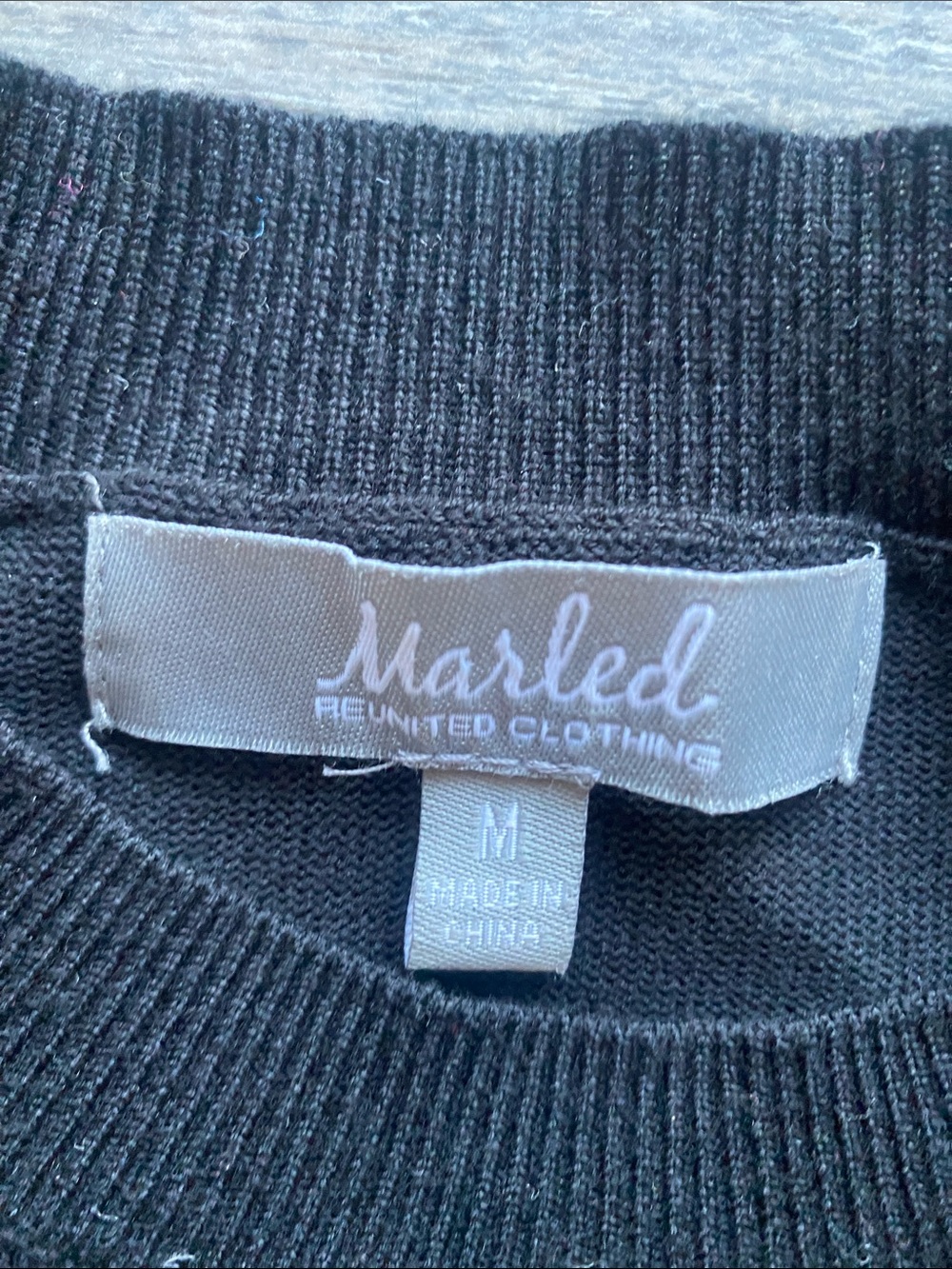 Marled Merry & Bright Sequin Sweater Womens Sz Medium Black Bold Holiday - Picture 2 of 5